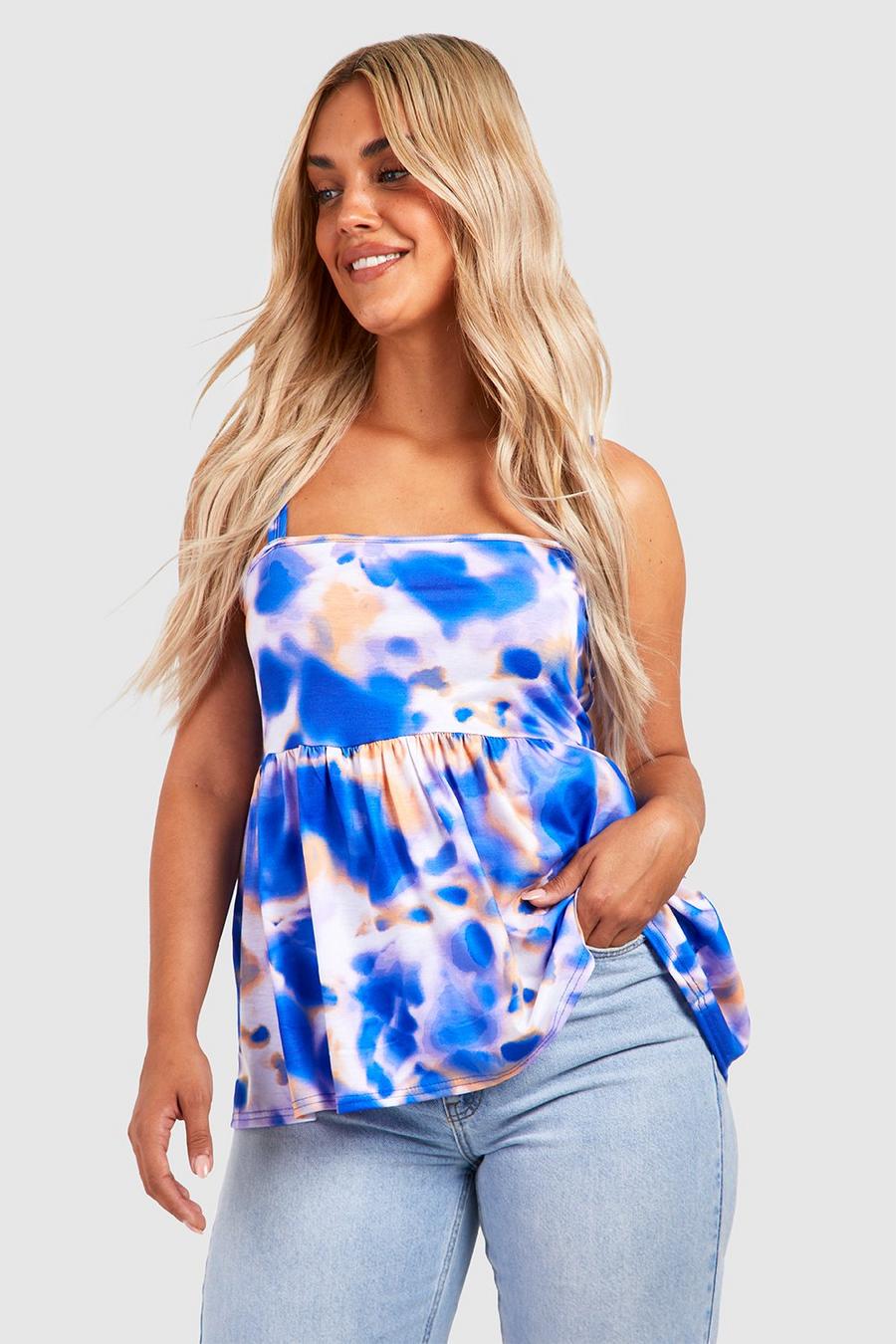Multi Plus Strappy Printed Cami  image number 1