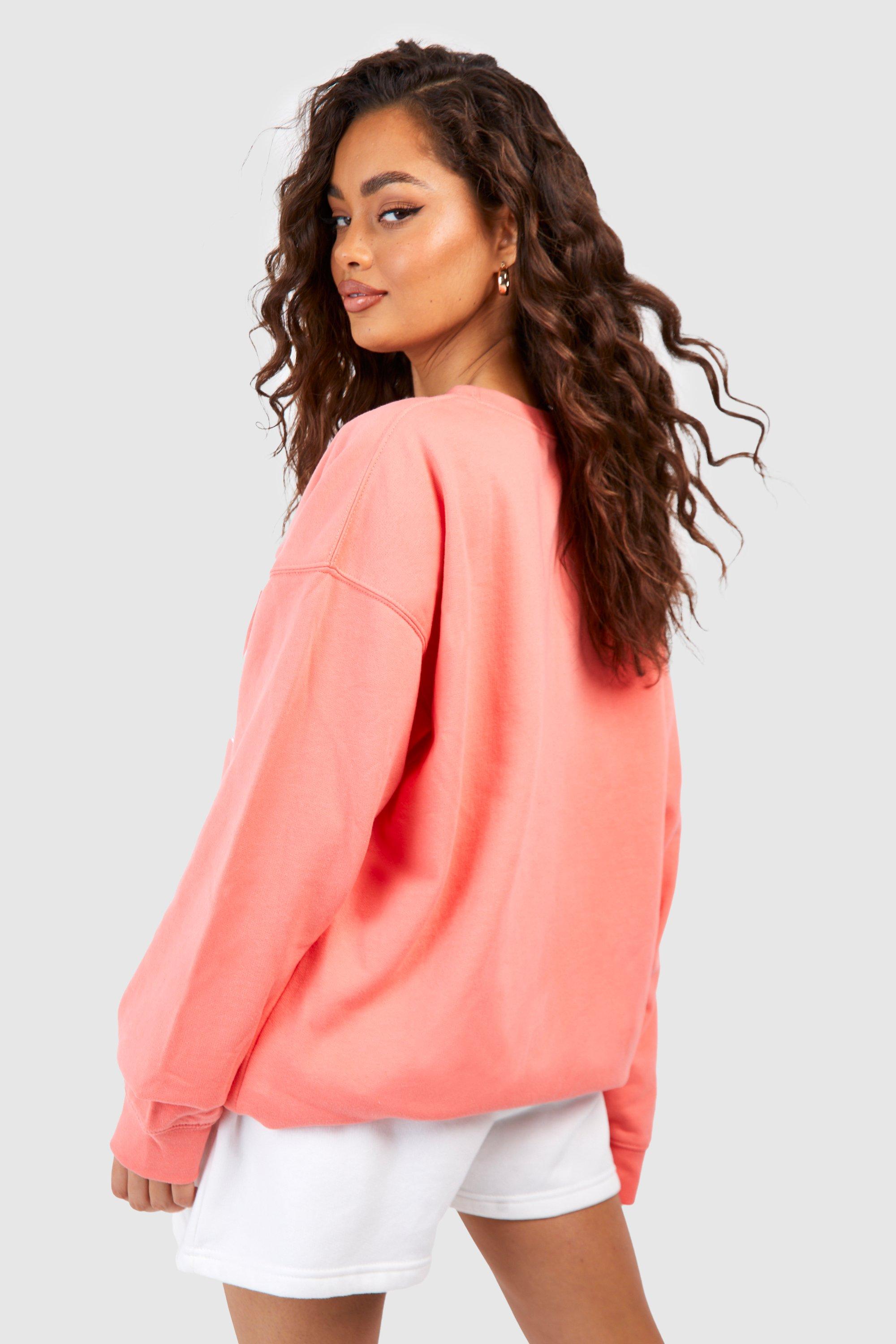 Coral 2025 pink sweatshirt