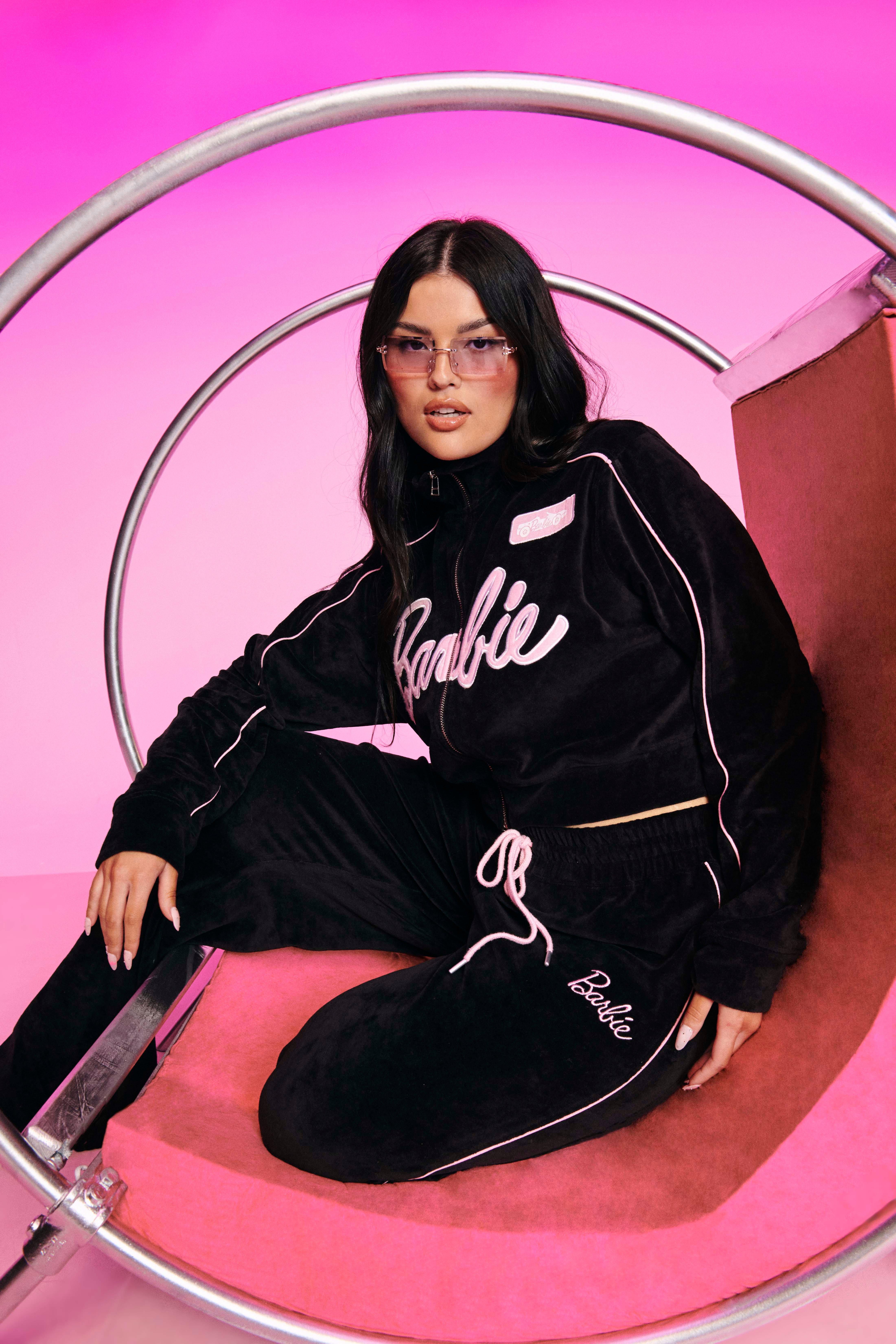 Barbie Slogan Printed Oversized Joggers