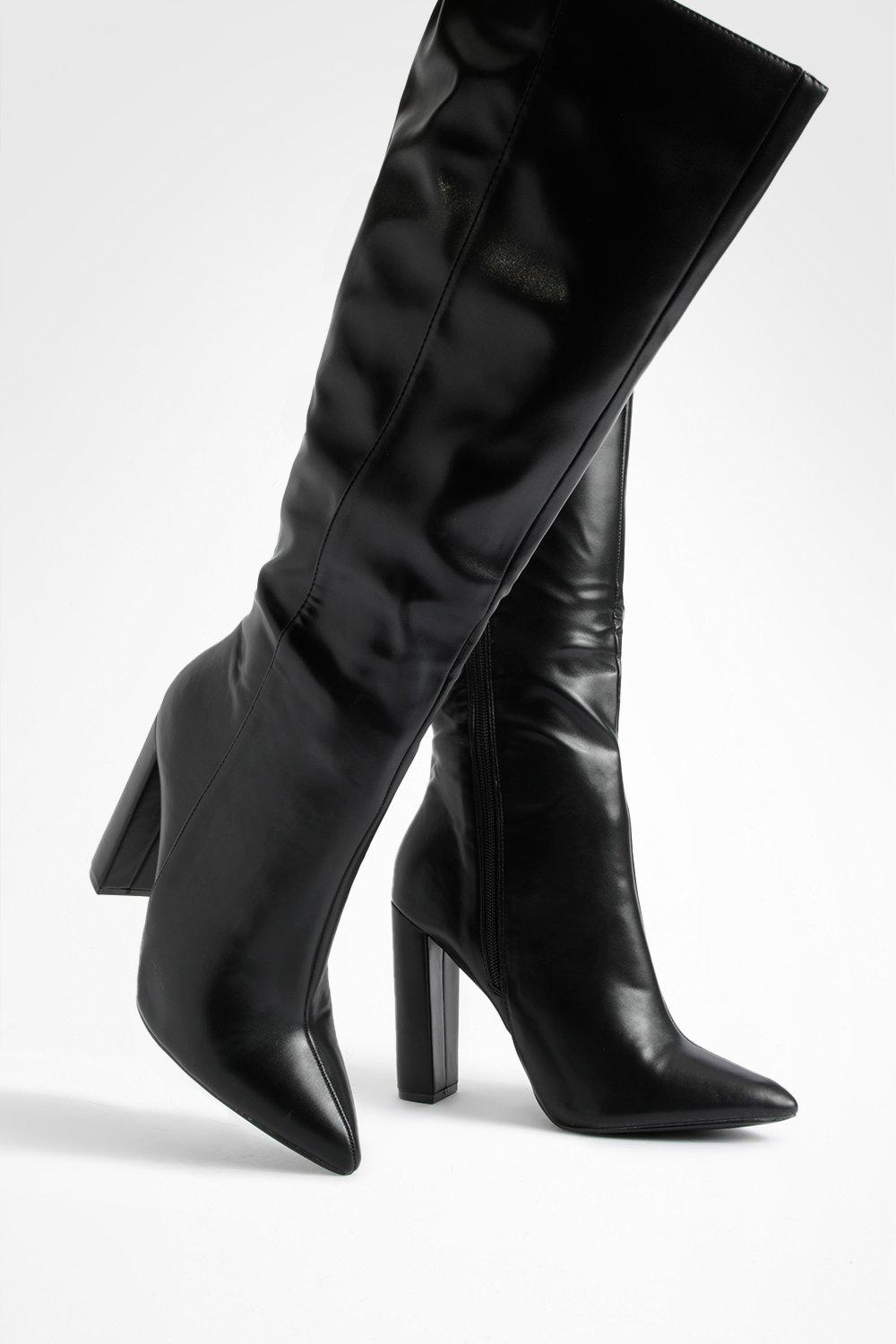 Boohoo knee shop high boots