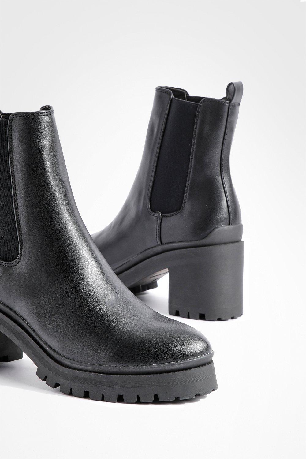 Chunky heel on sale chelsea boots