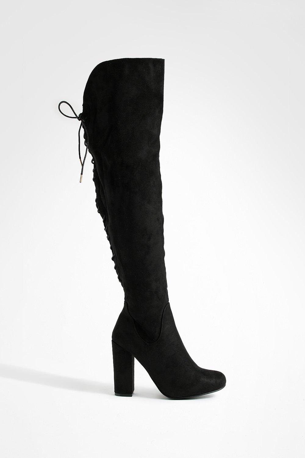 Boohoo knee 2025 high boots