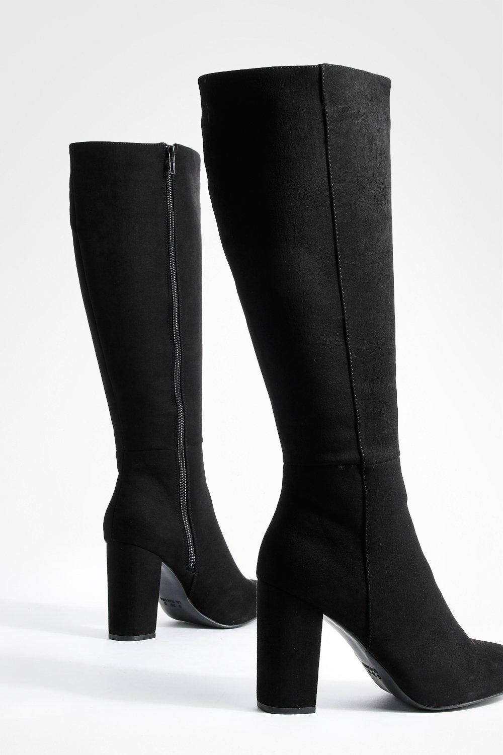 Knee high 2024 boots boohoo