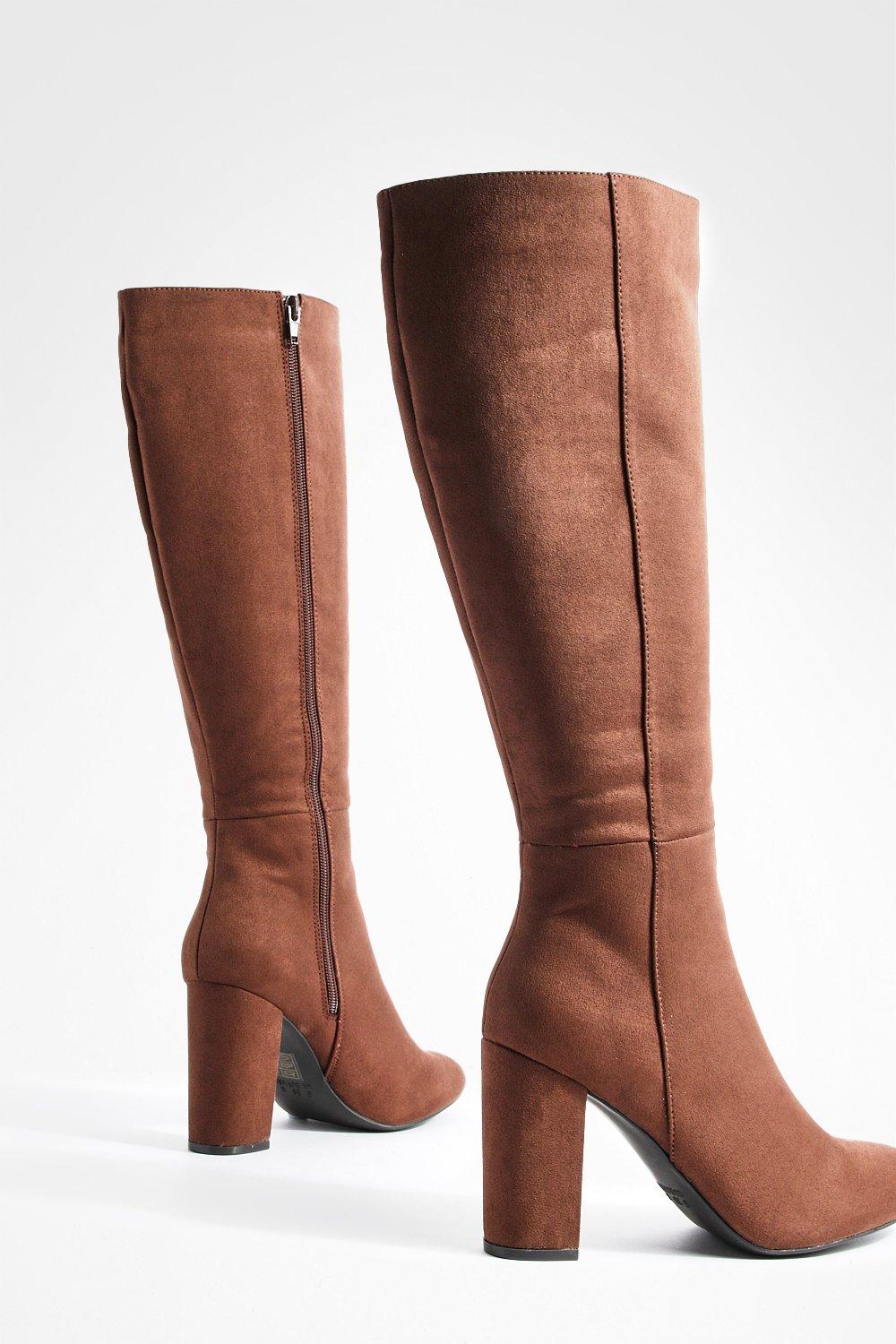 Boohoo heeled hot sale boots