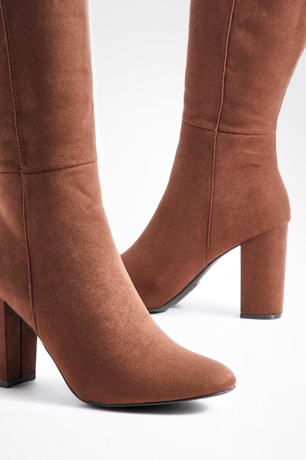 Knee high ankle boots sale