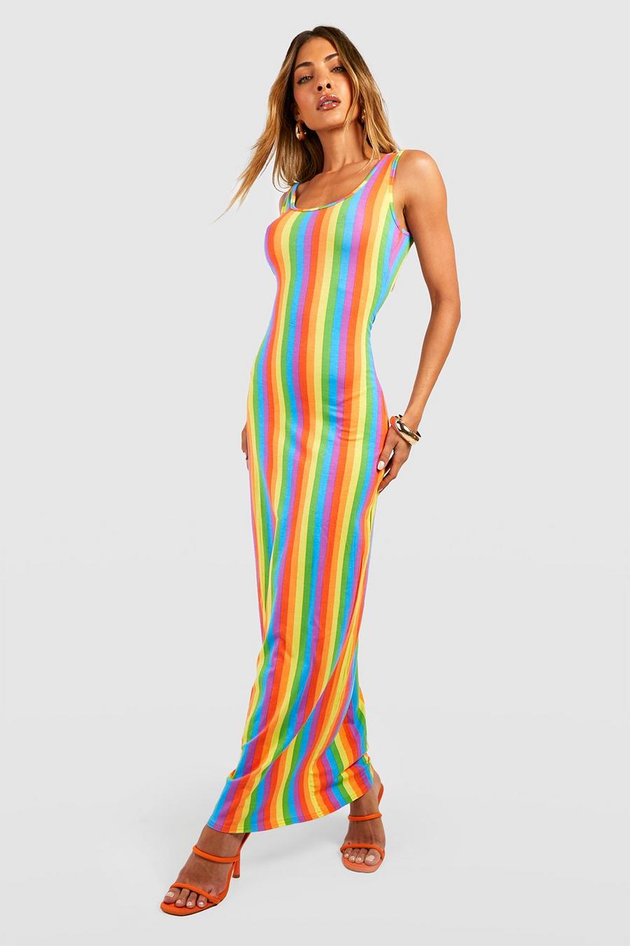 Multi Stripe Maxi Dress image number 1