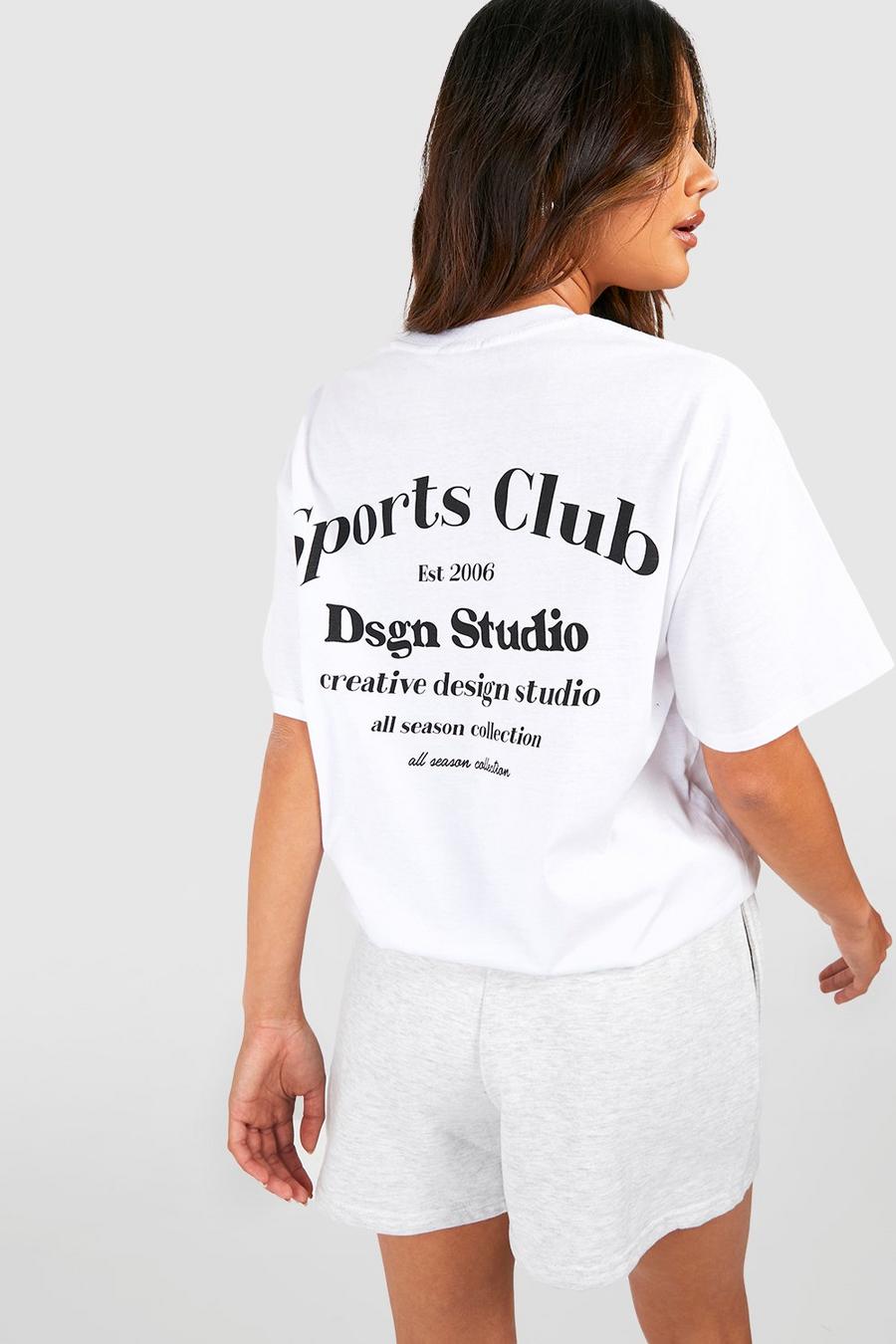 boohoo Dsgn Studio Sports Gym T-Shirt - White - Size L