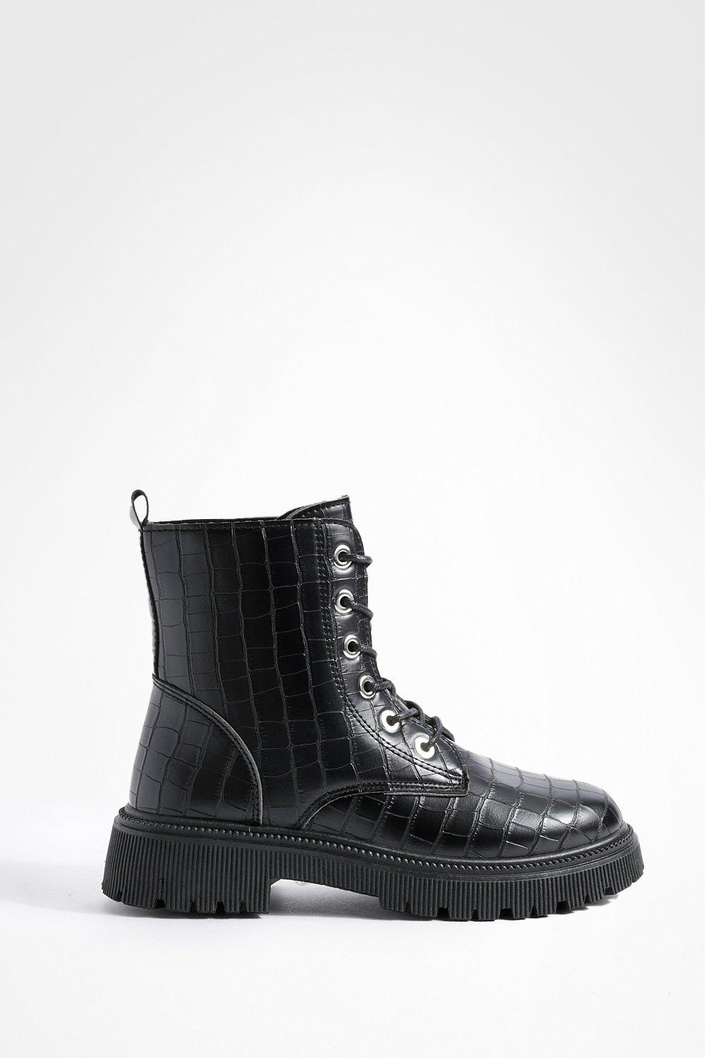 Crocodile on sale combat boots