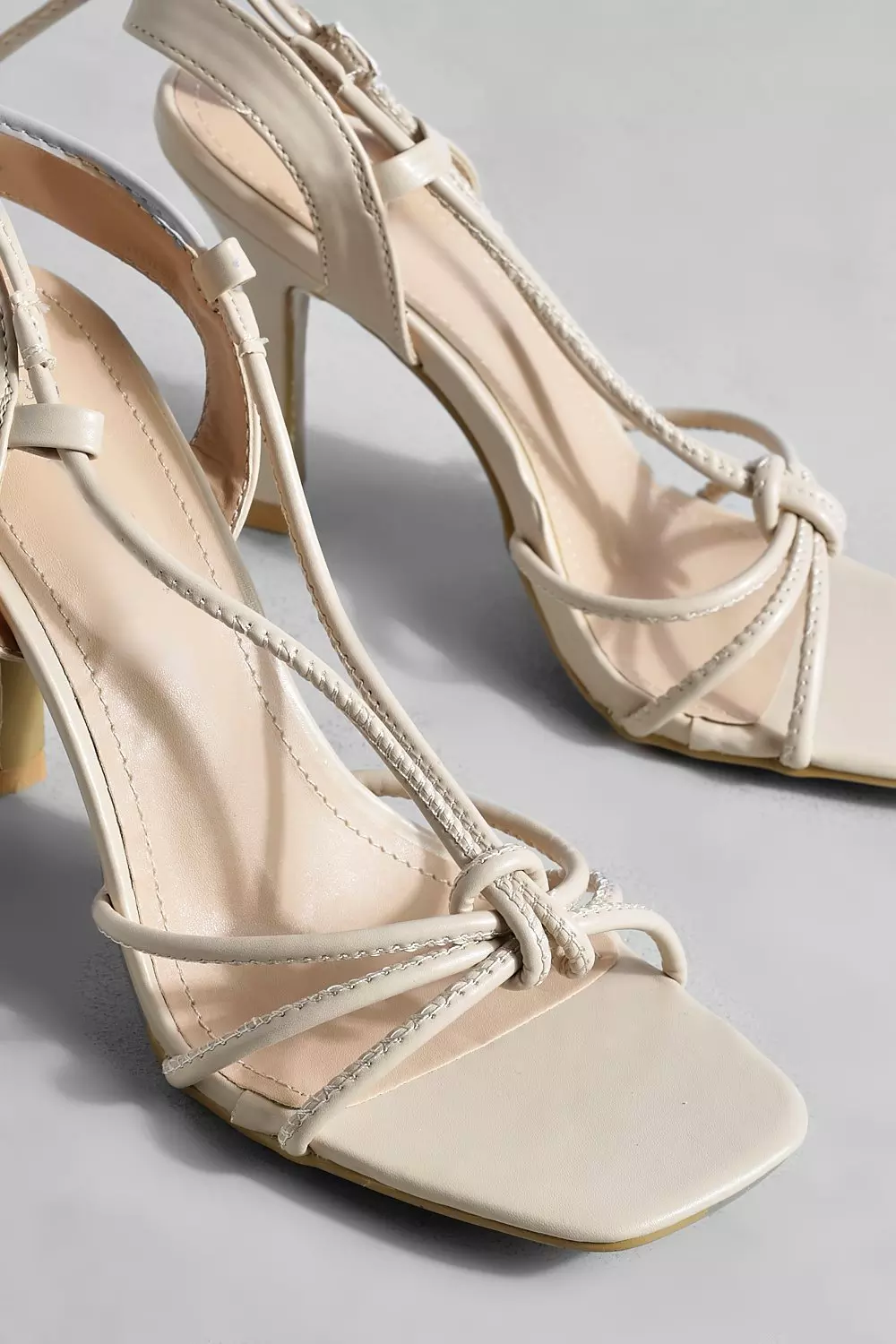 Beige hotsell wrap heels