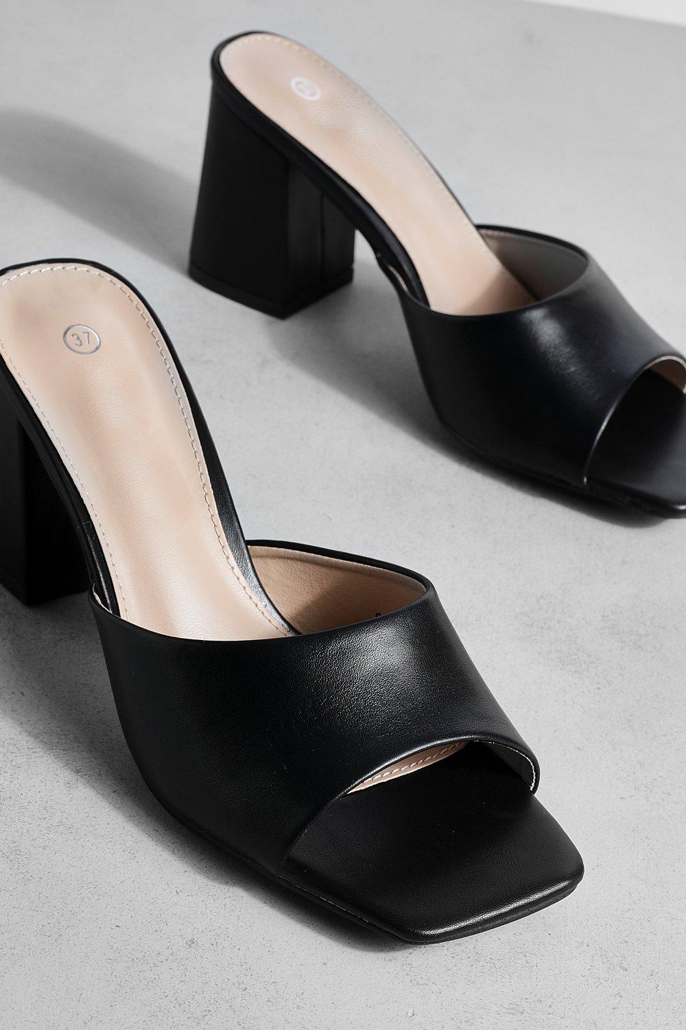 Black block online mules