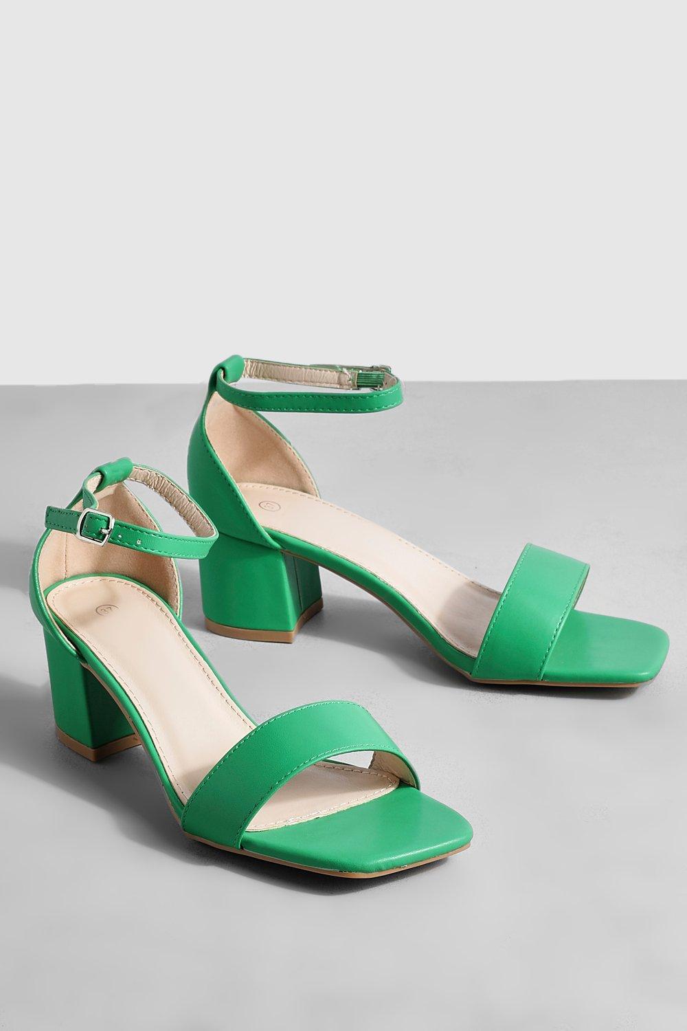 Green barely outlet there heels