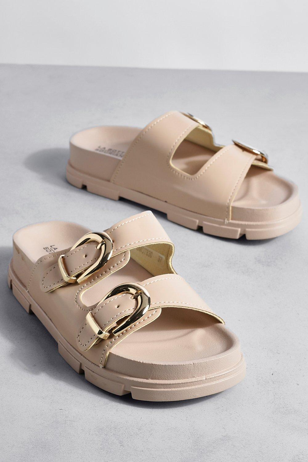Chunky Buckle Sliders