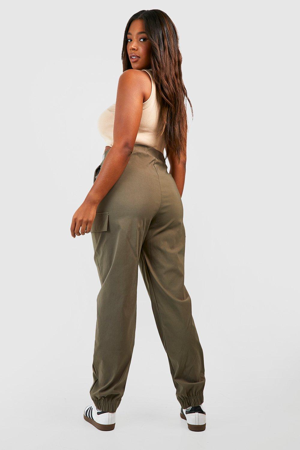 Plus Super Stretch Fitted Cargo Pants