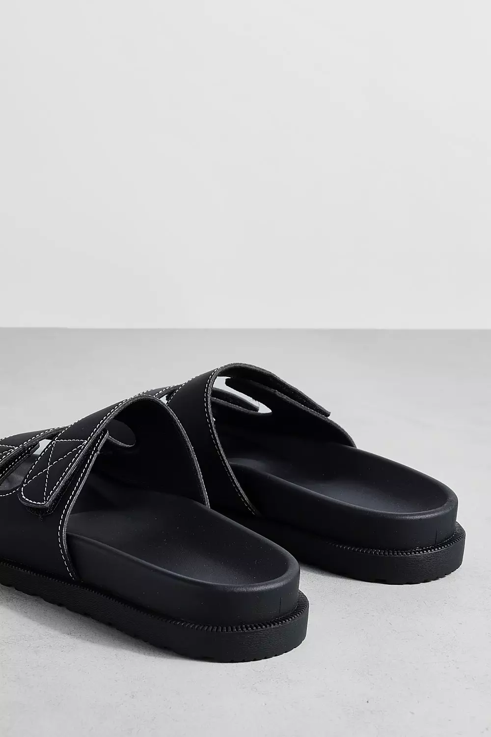 Black Chunky Slider Double Strap Sliders alternative image