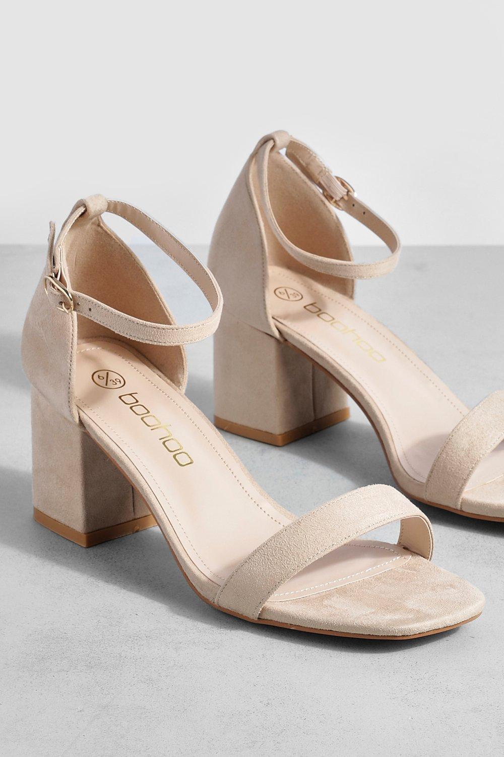 Nude low shop block heels