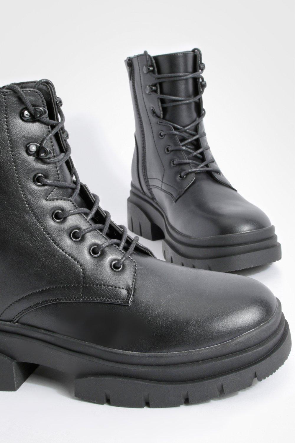 Boohoo hotsell combat boots