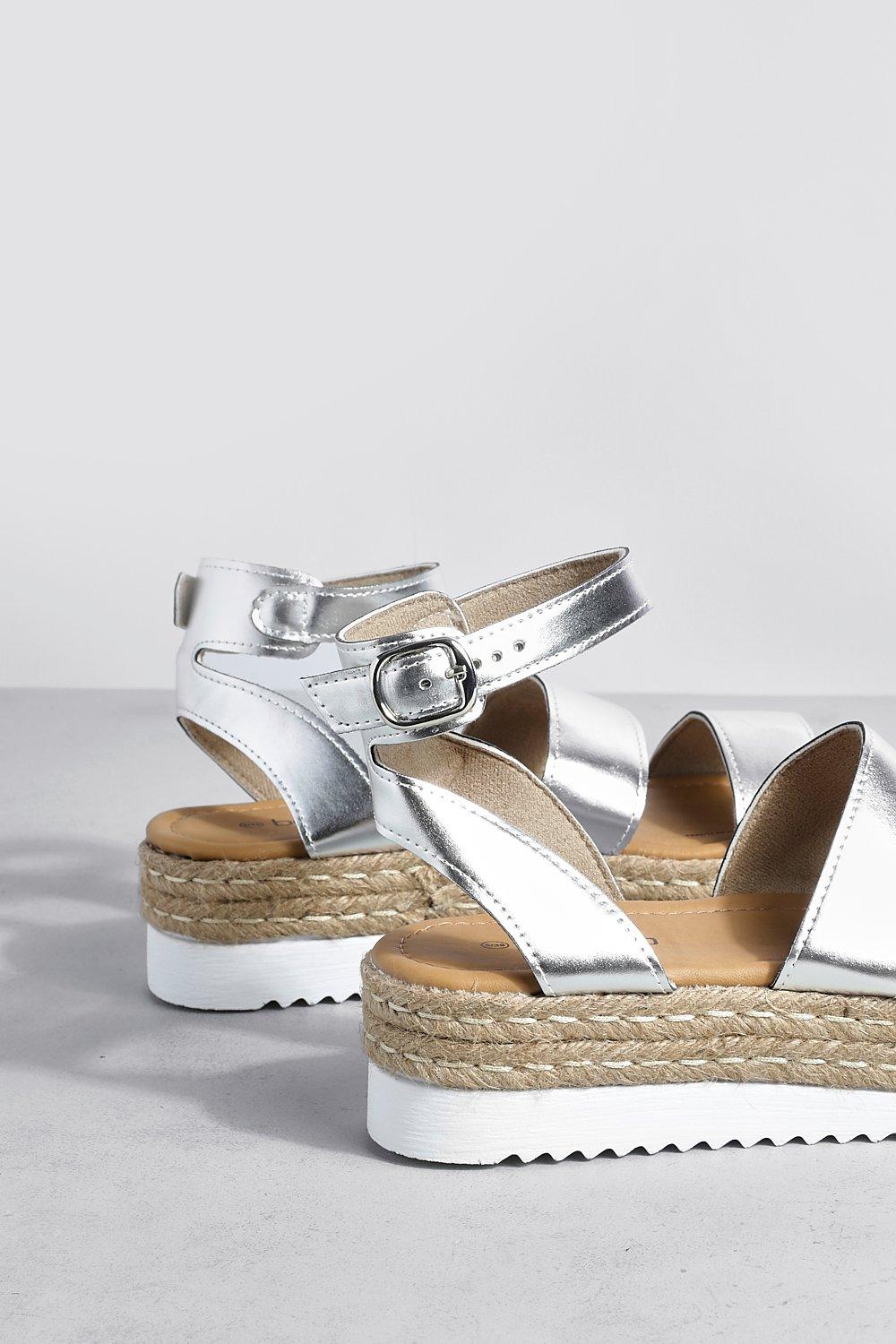 Silver flatform sandals store uk