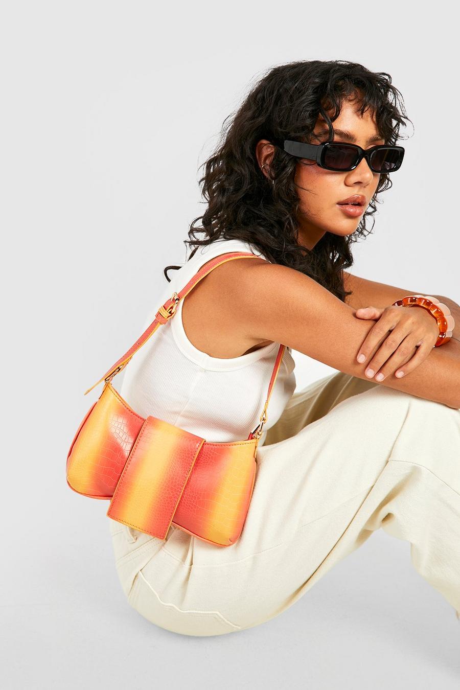 Orange Ombre Shoulder Bag