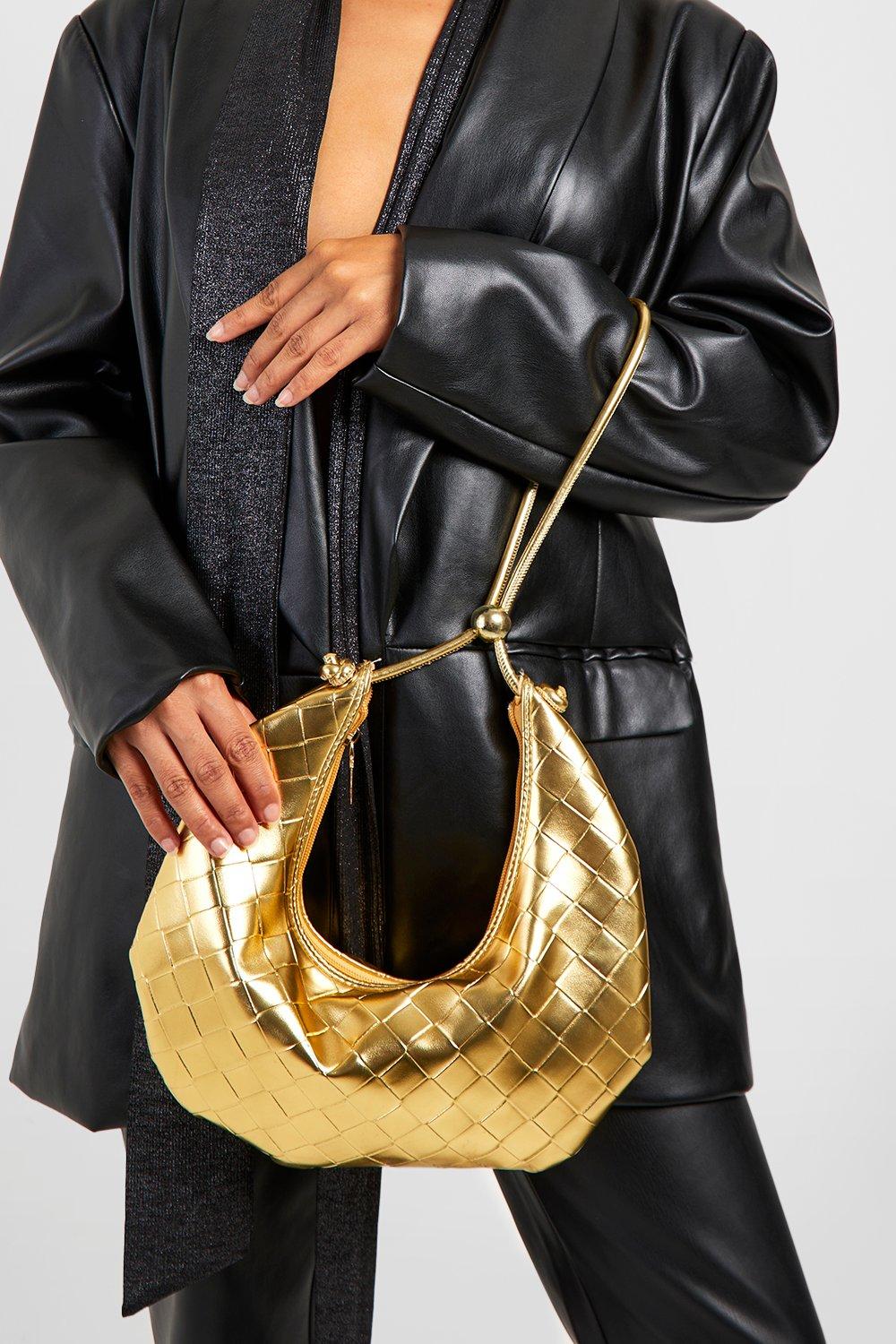 Boohoo discount gold bag