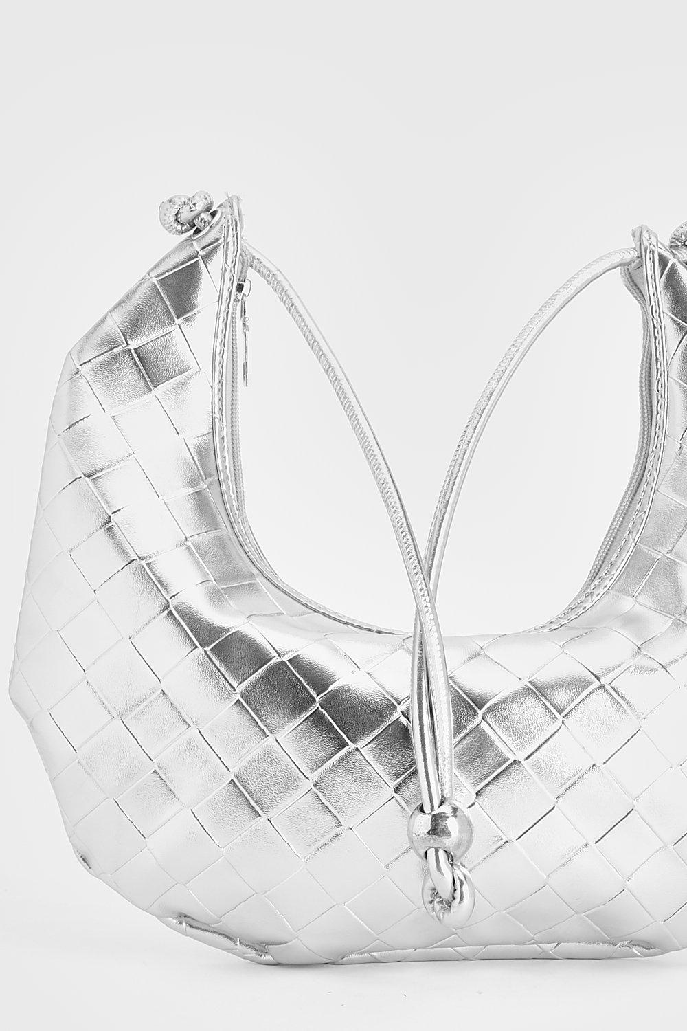 Gewebte Metallic Tasche boohoo DE