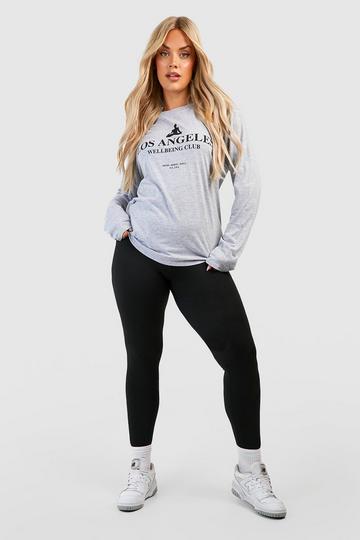 Plus Basic Jersey Leggings black