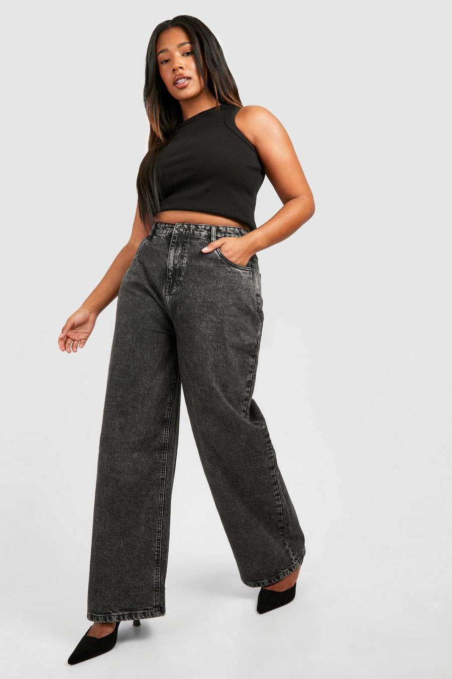 Jeans dritti Plus Size Basic, Grey image number 1