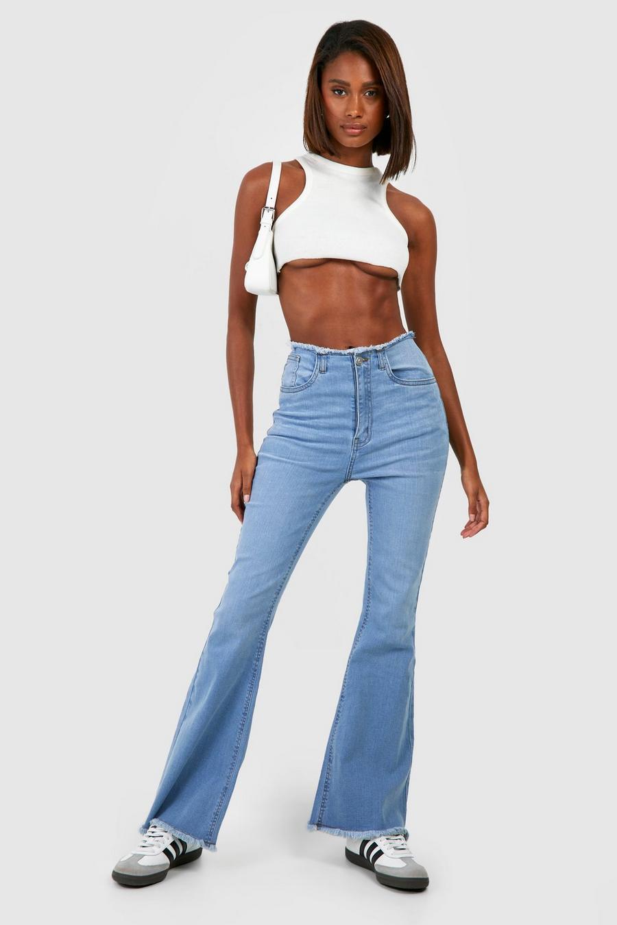 CXXQ Flare Jeans for Women Black Bell Bottom Jeans High Waisted