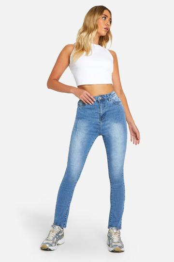 Basic Stretch Skinny Jeans light blue