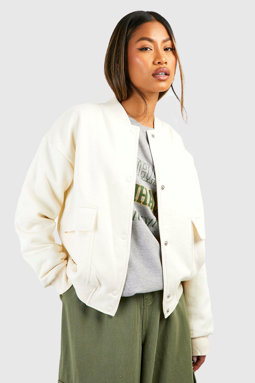 White 2025 jacket boohoo