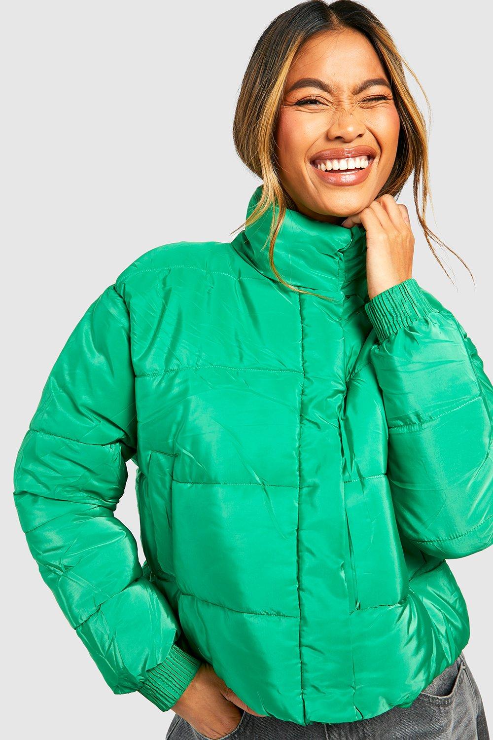 Funnel neck puffer sales jacket womens