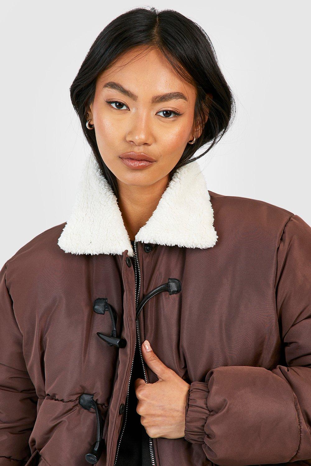 Boohoo borg outlet jacket