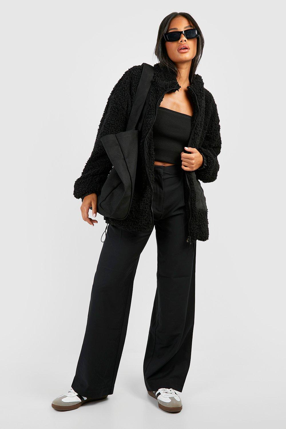 Boohoo borg outlet jacket