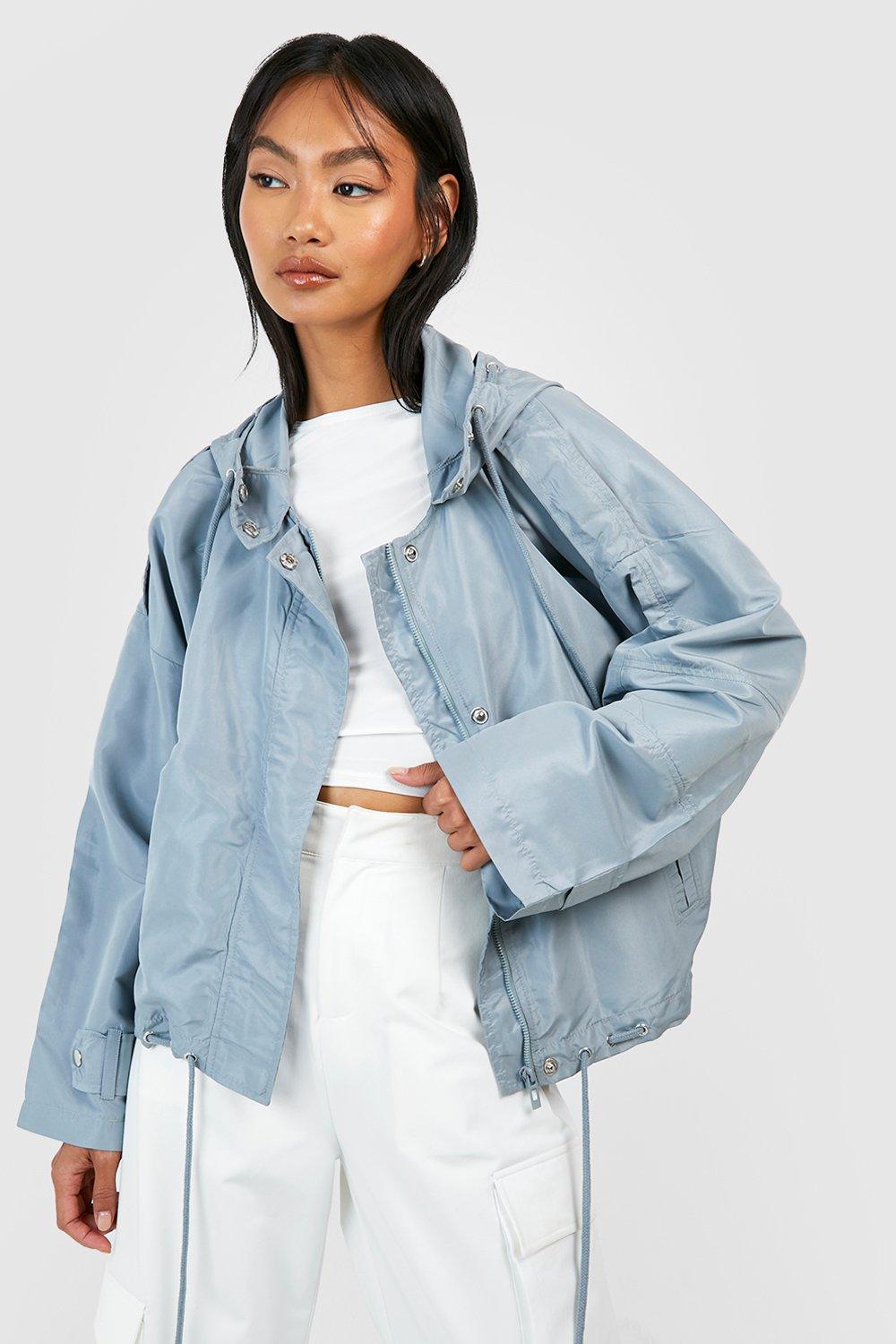 Hooded boyfriend outlet jacket