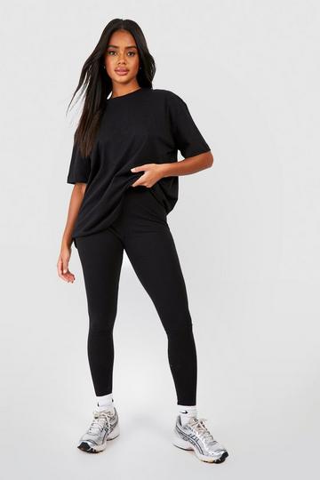 Oversized T-Shirt En Leggings Set black