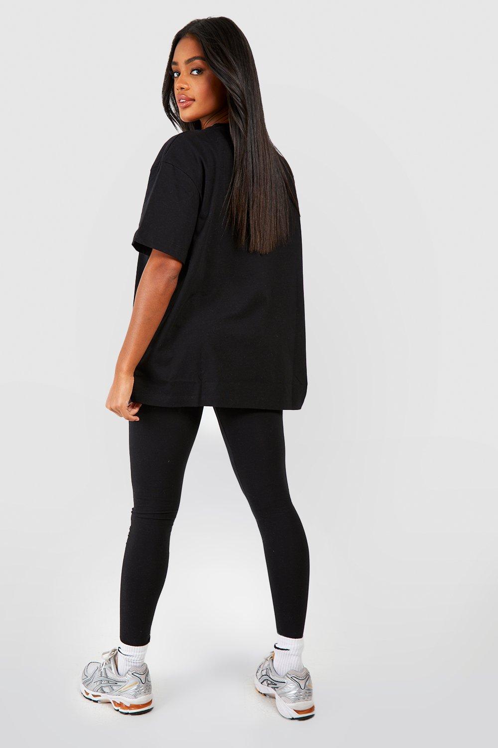 Buy Boohoo Tall Oversized Sweatshirt And Legging Set In Black