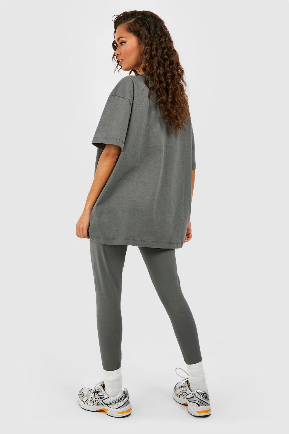 Oversized T-shirt And Legging Set