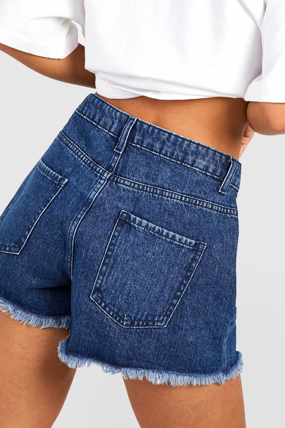 Denim best sale shorts boohoo