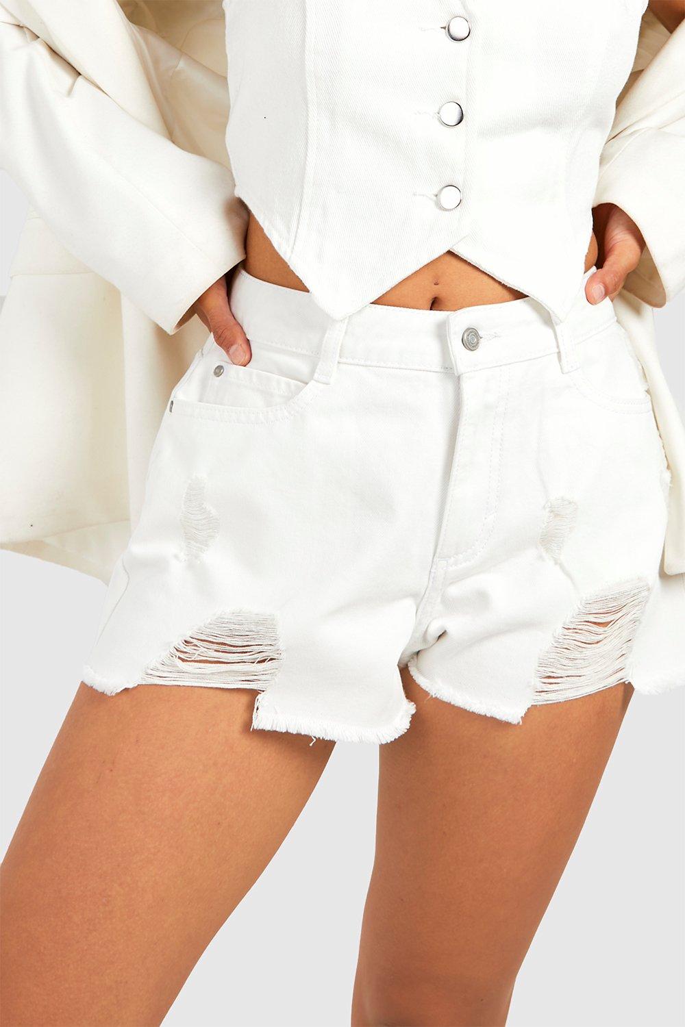 Boohoo 2025 white shorts