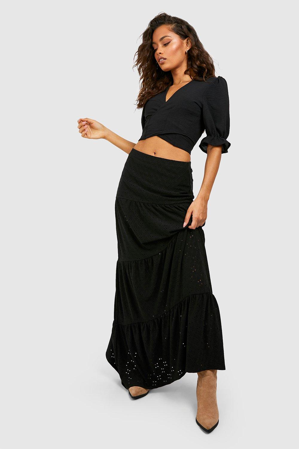 Boohoo clearance maxi skirts