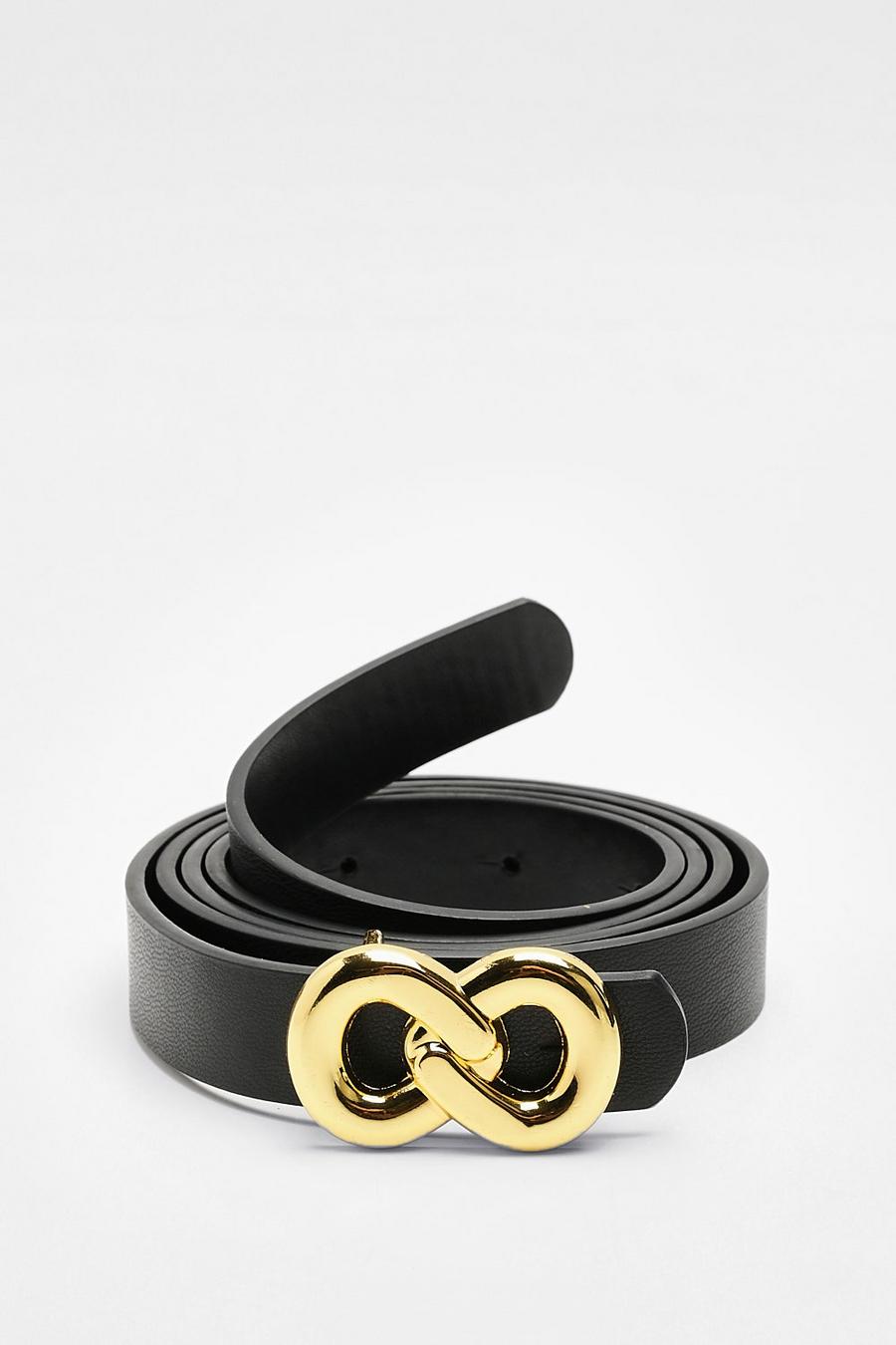 Black Knot Detail Waist Belt 
