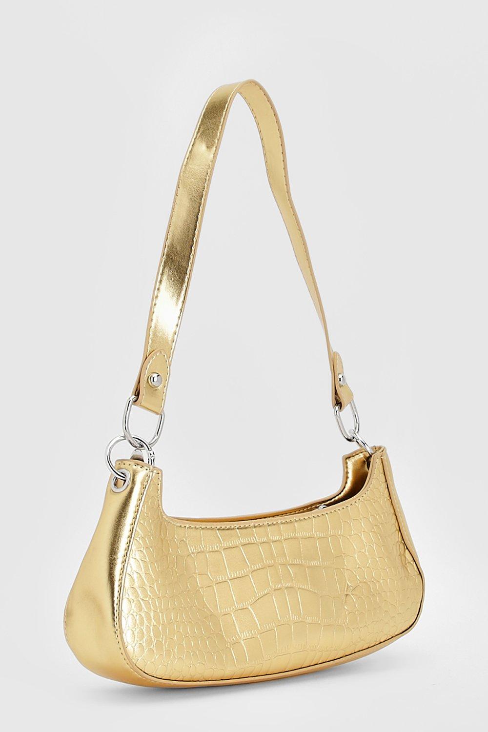 Boohoo on sale gold bag