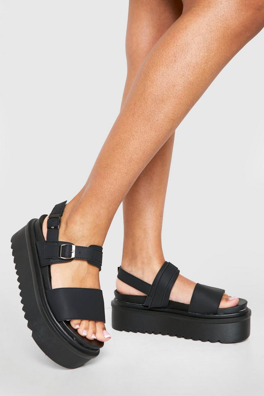 Super klobige Platform-Schuhe, Black