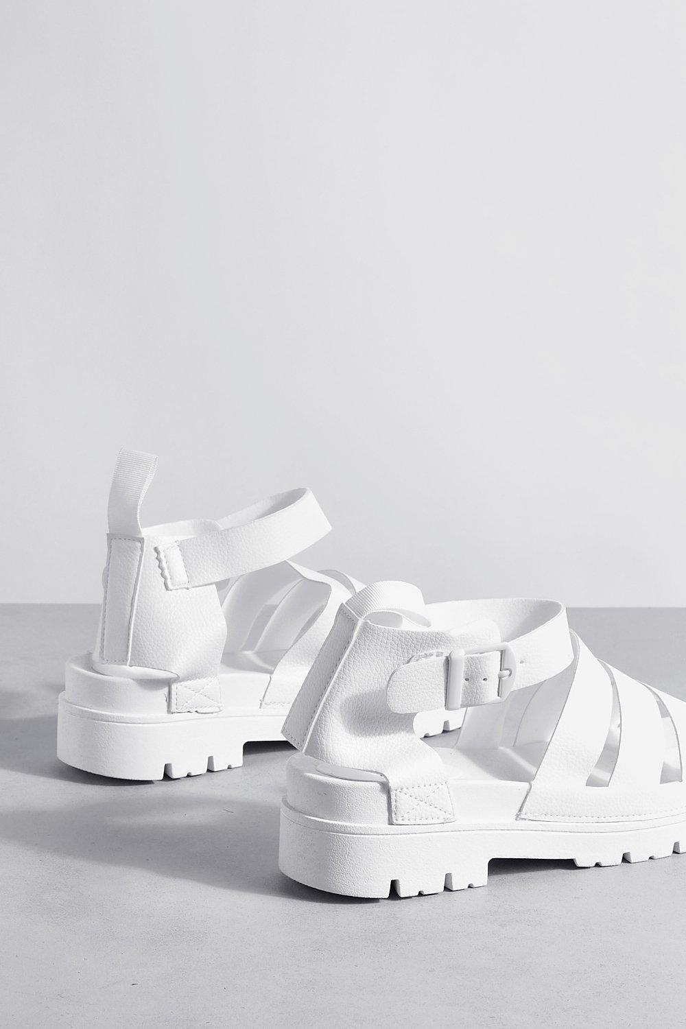 White store plastic sandals