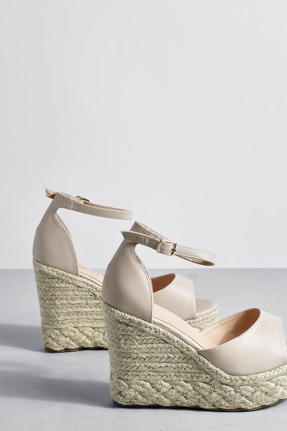 Closed toe deals wedges nude