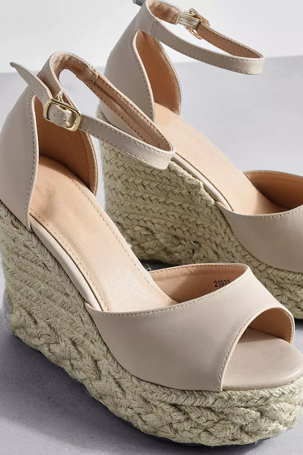 Nude closed toe wedges on sale