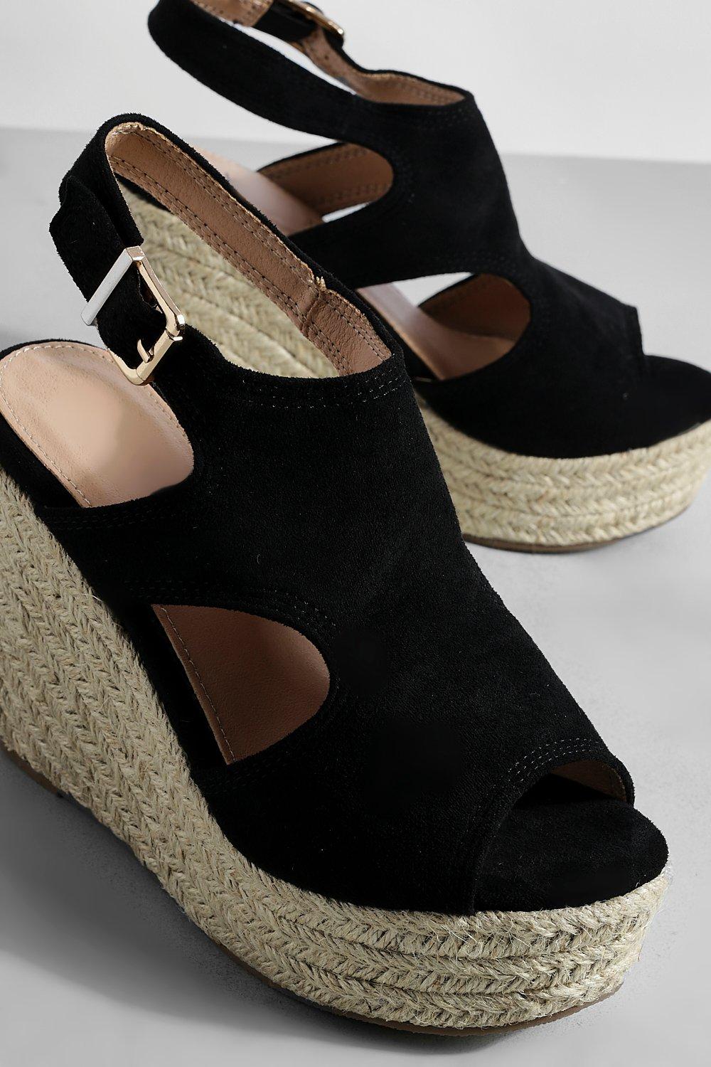 Cut-outs Wedges Sandals