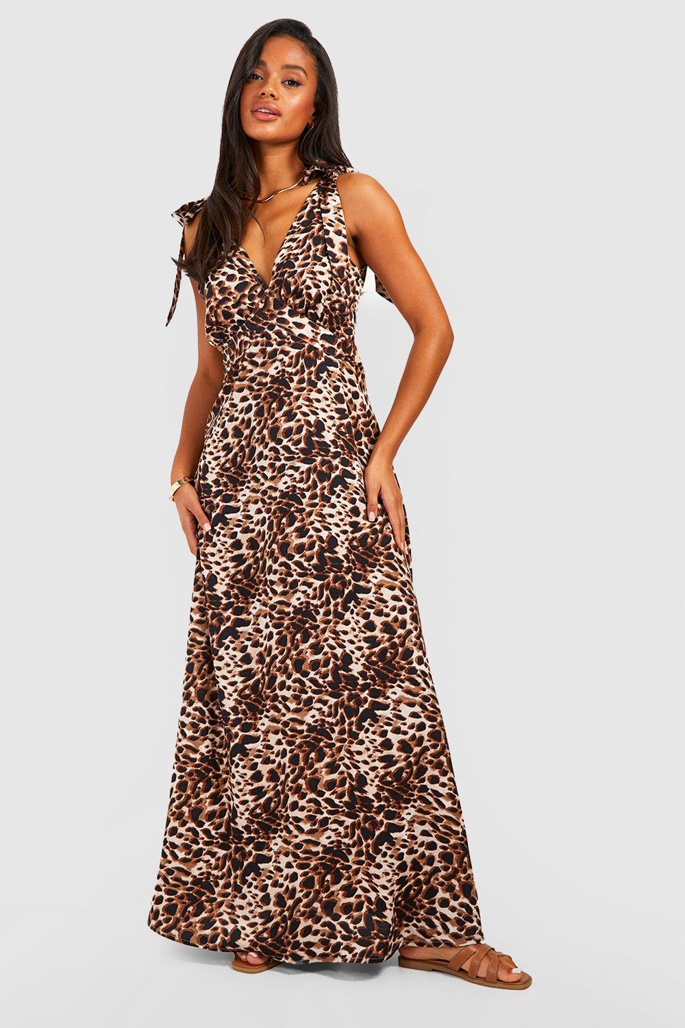 Robe discount leopard longue