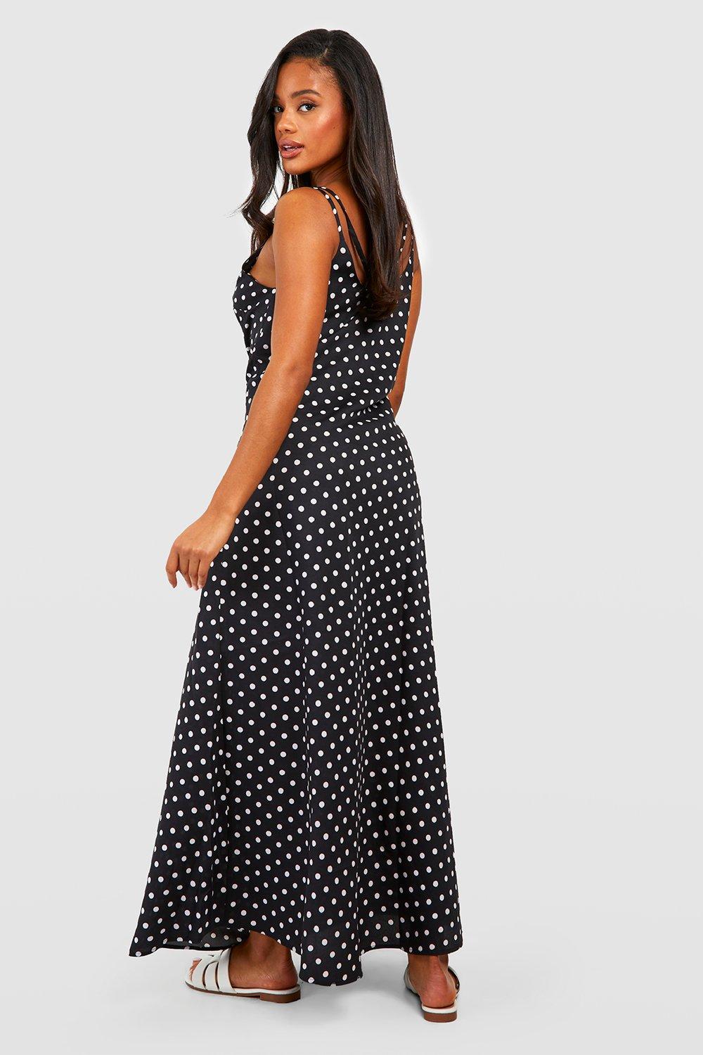 Long black strappy maxi dress sale