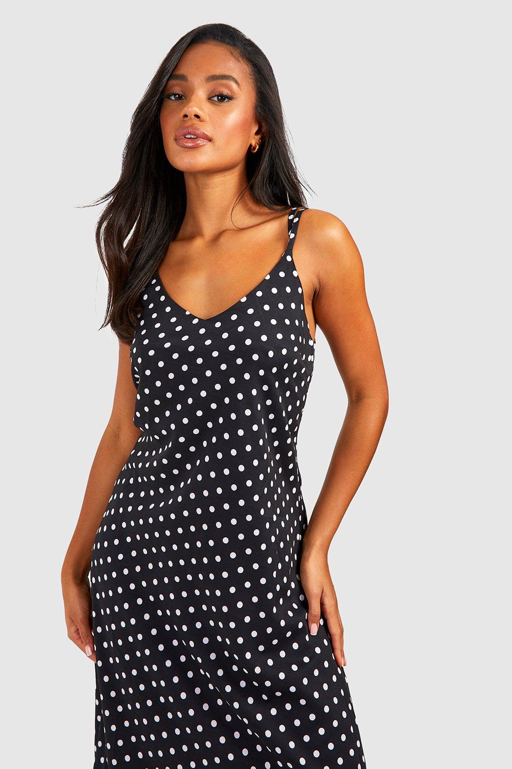 Black spot maxi sales dress