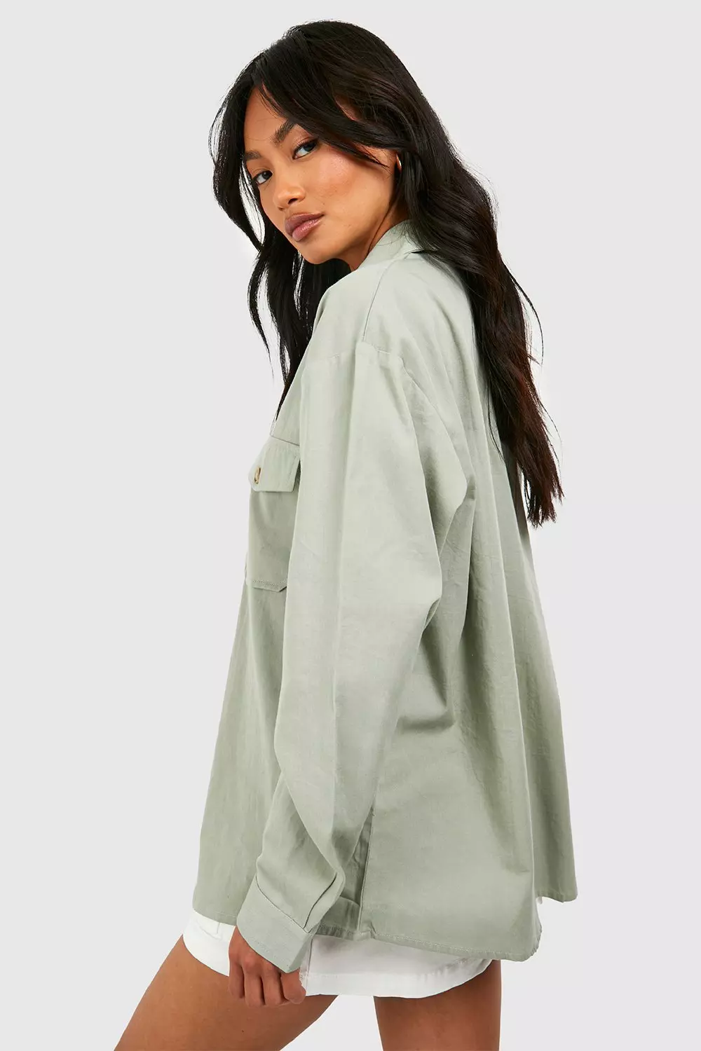 Sage Utility Pocket Long Sleeve Shirt alternative image